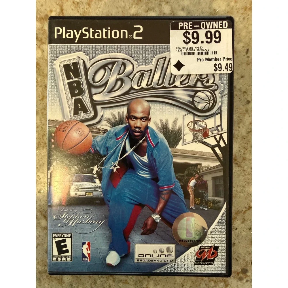 NBA Ballers Sony PlayStation 2 PS2 2004 Midway Sports Basketball Game SLUS-20541
